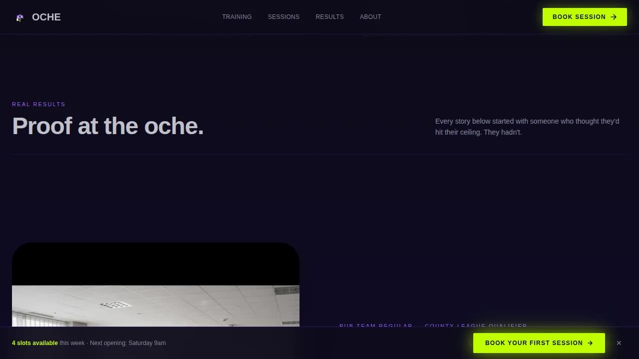 Bullseye — Elite Darts Training Landing Page Template