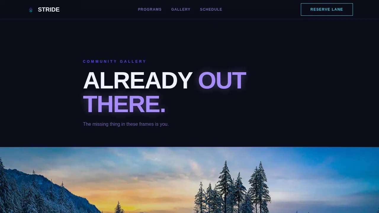 Traverse — Elite Nordic Sports Landing Page Template