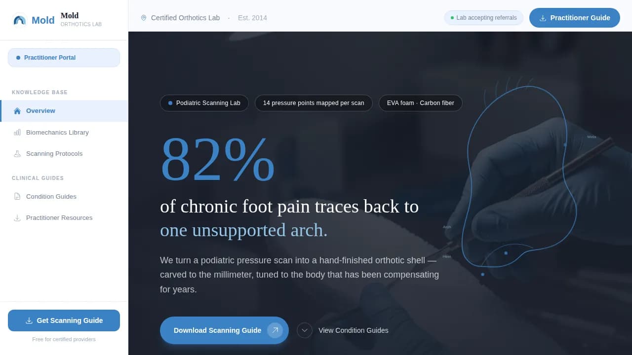 Form — Specialist Prosthetic Lab Landing Page Template
