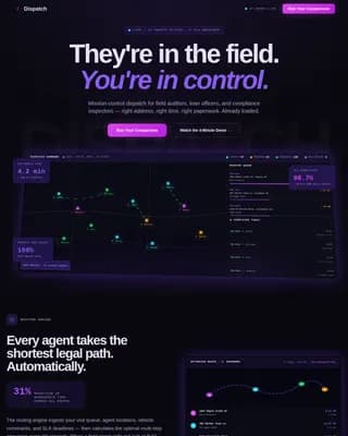 Mobilize — Intelligent Field Operations Landing Page Template