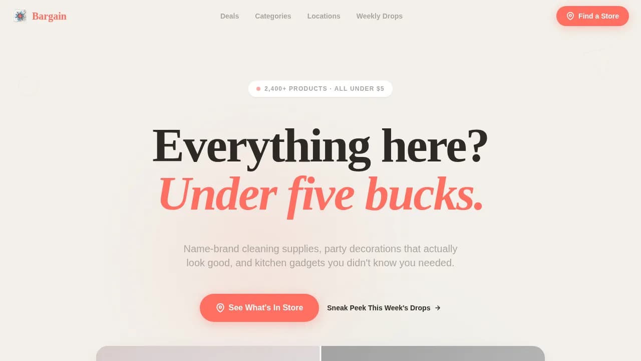Deal — Instant Discount Retail Landing Page Template