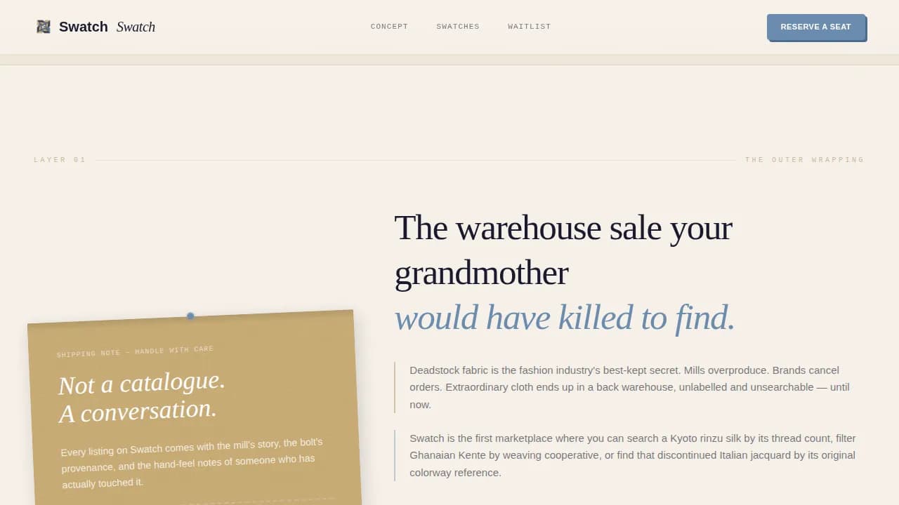 Fashion Tech & Innovation Pre-Launch Website Template