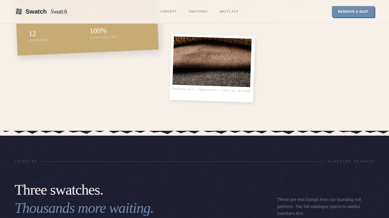 Fashion Tech & Innovation Pre-Launch Website Template