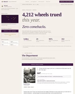 Cycle — Precision Bike Mechanic Landing Page Template