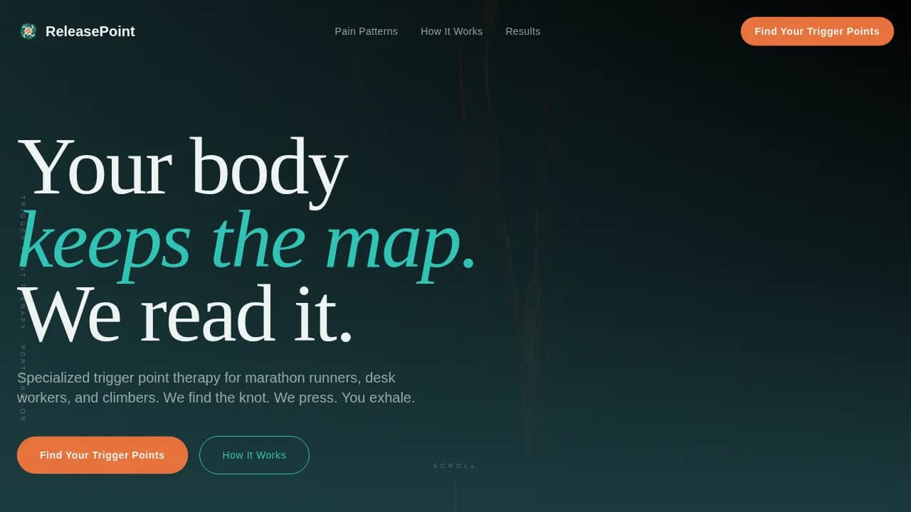 Wellness Modalities Booking Website Template