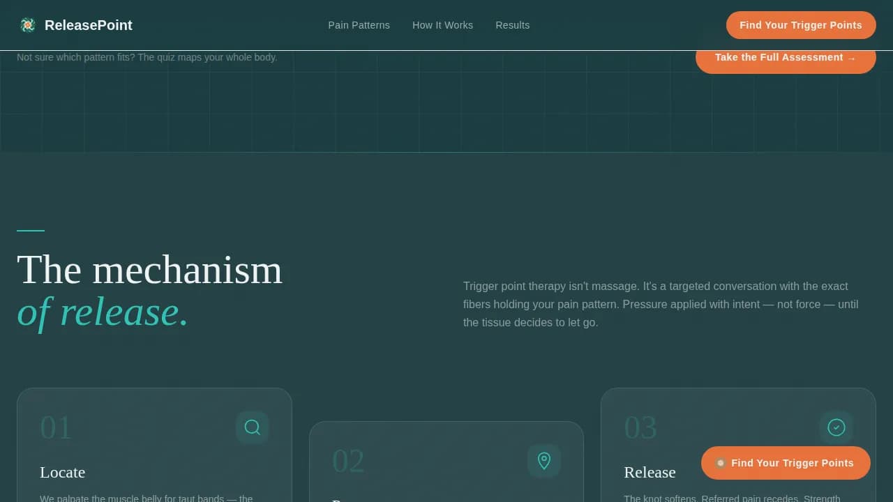 Wellness Modalities Booking Website Template