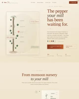 Harvest — Artisan Spice Grower Landing Page Template