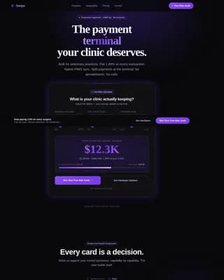 Veterinary Software Cost Calculator Website Template
