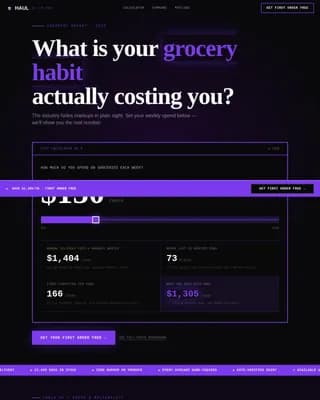 Cart — Bold Grocery Delivery Landing Page Template