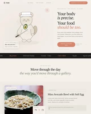 Keto — Pro Nutrition Meal Plan Landing Page Template