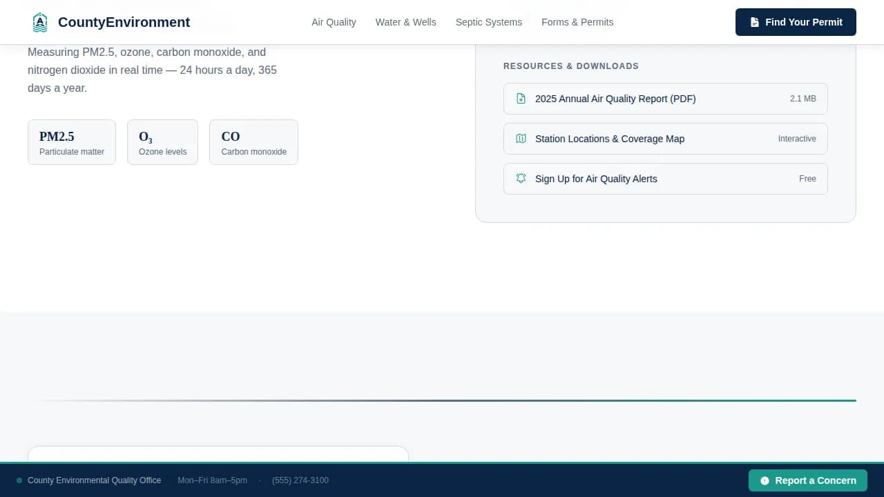 Permit — Trusted Environmental Licensing Landing Page Template