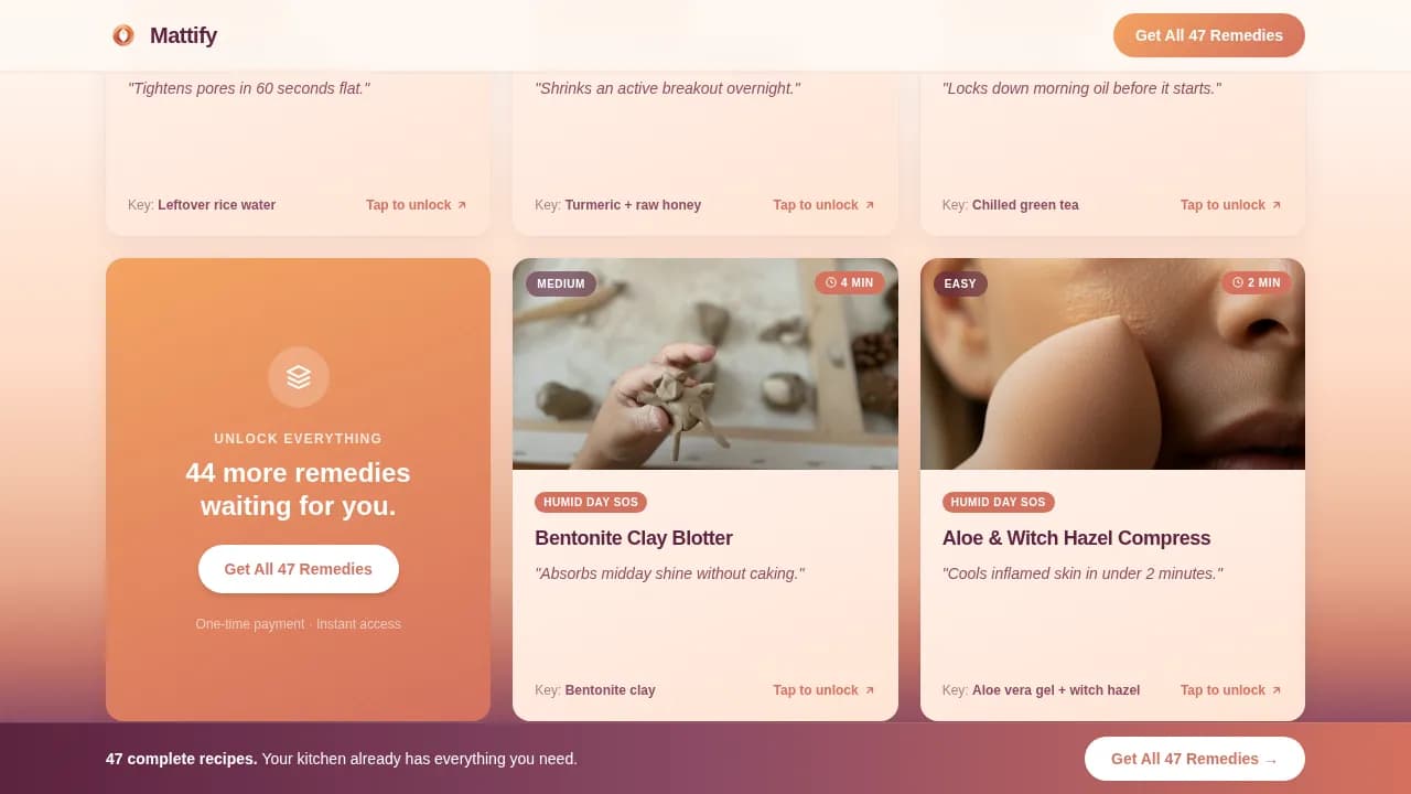 Balance — Seasonal Skin Wellness Landing Page Template