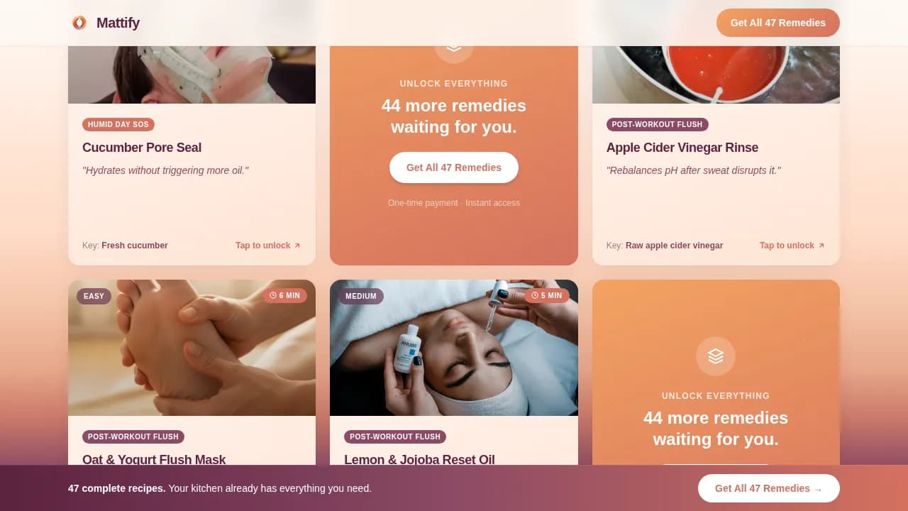 Balance — Seasonal Skin Wellness Landing Page Template