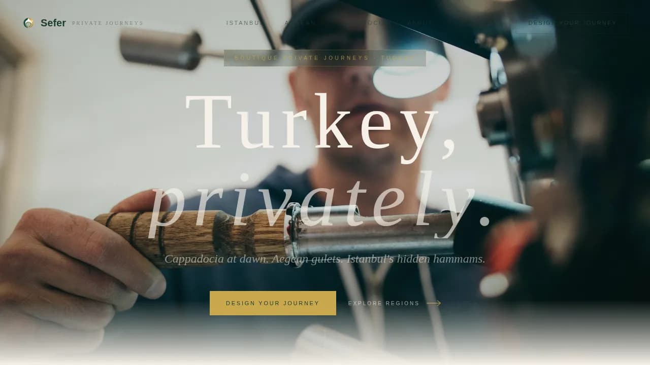 Journey — Bespoke Turkey Travel Landing Page Template