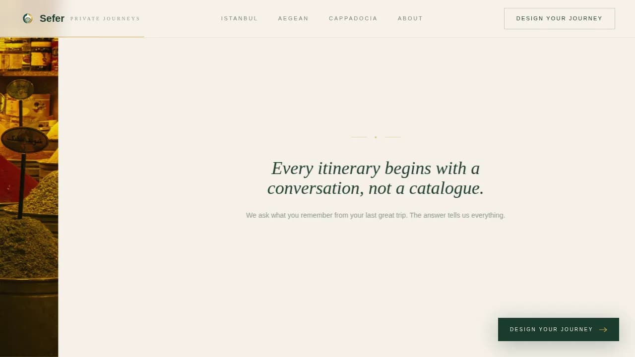 Journey — Bespoke Turkey Travel Landing Page Template