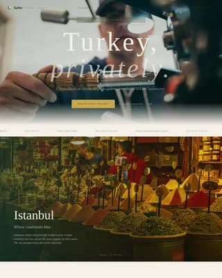 Journey — Bespoke Turkey Travel Landing Page Template