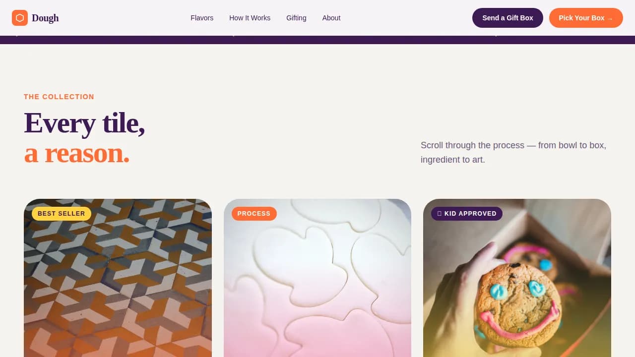 Subscription Box Professional Website Template