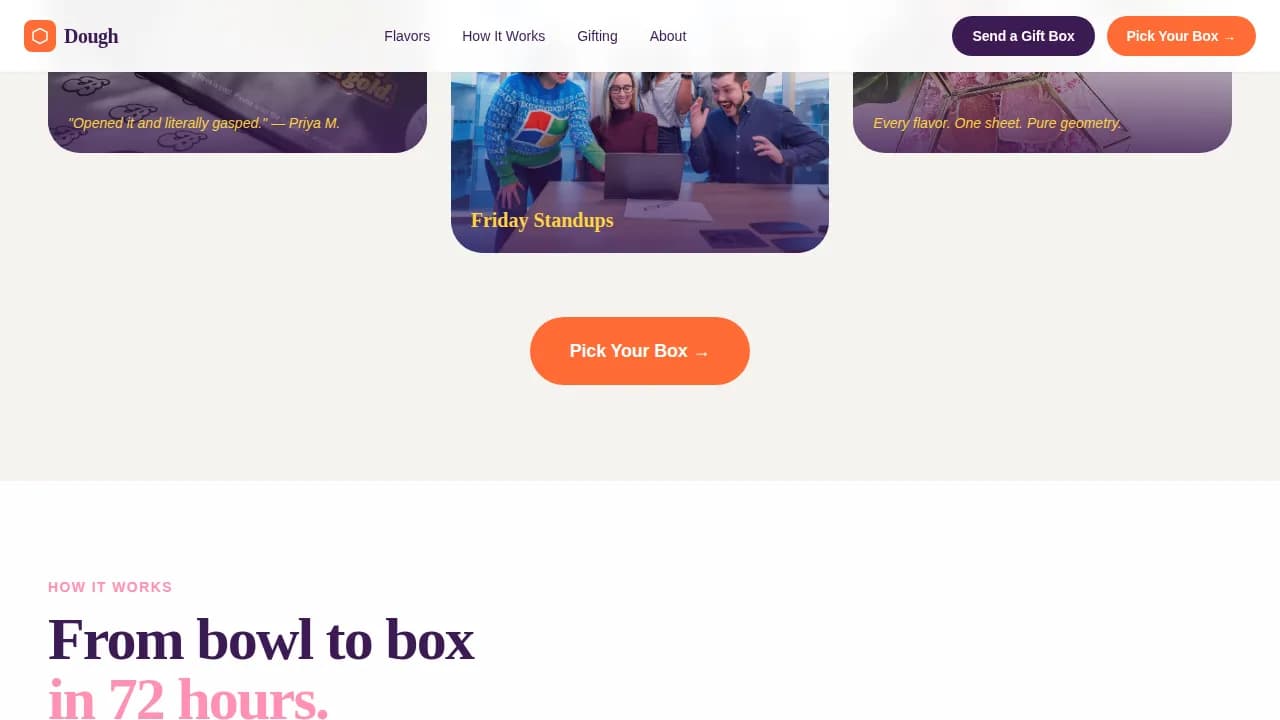 Subscription Box Professional Website Template