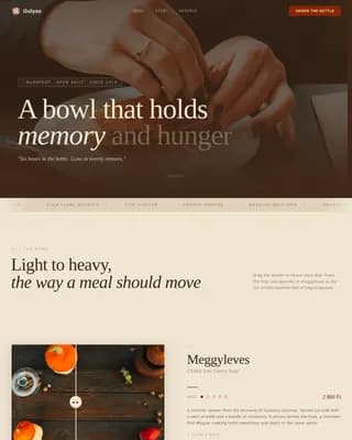 Goulash — Artisan Hungarian Cuisine Landing Page Template