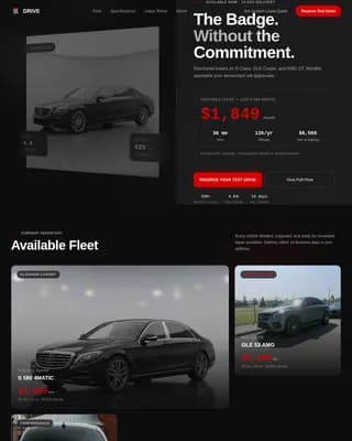 Car Dealership Specialist Booking Website Template