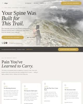 Restore — Wellness Chiropractic Practice Landing Page Template