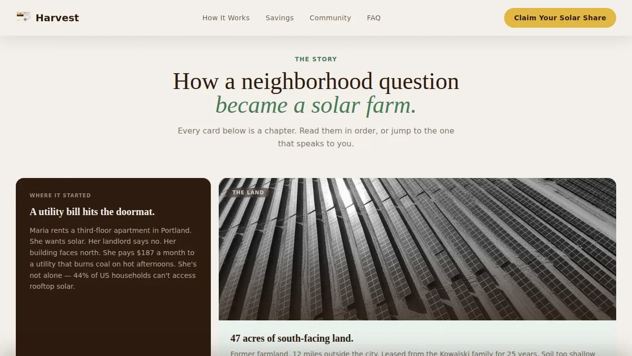 Solar & Wind Energy Cost Calculator Website Template