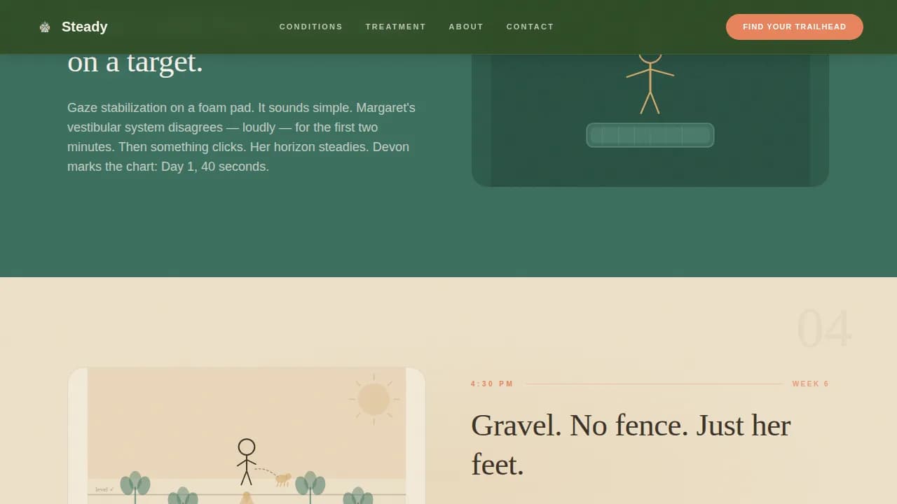 Balance — Therapeutic Vestibular Rehabilitation Landing Page Template