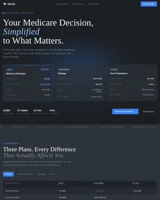 Retiree Insurance Comparison Website Template