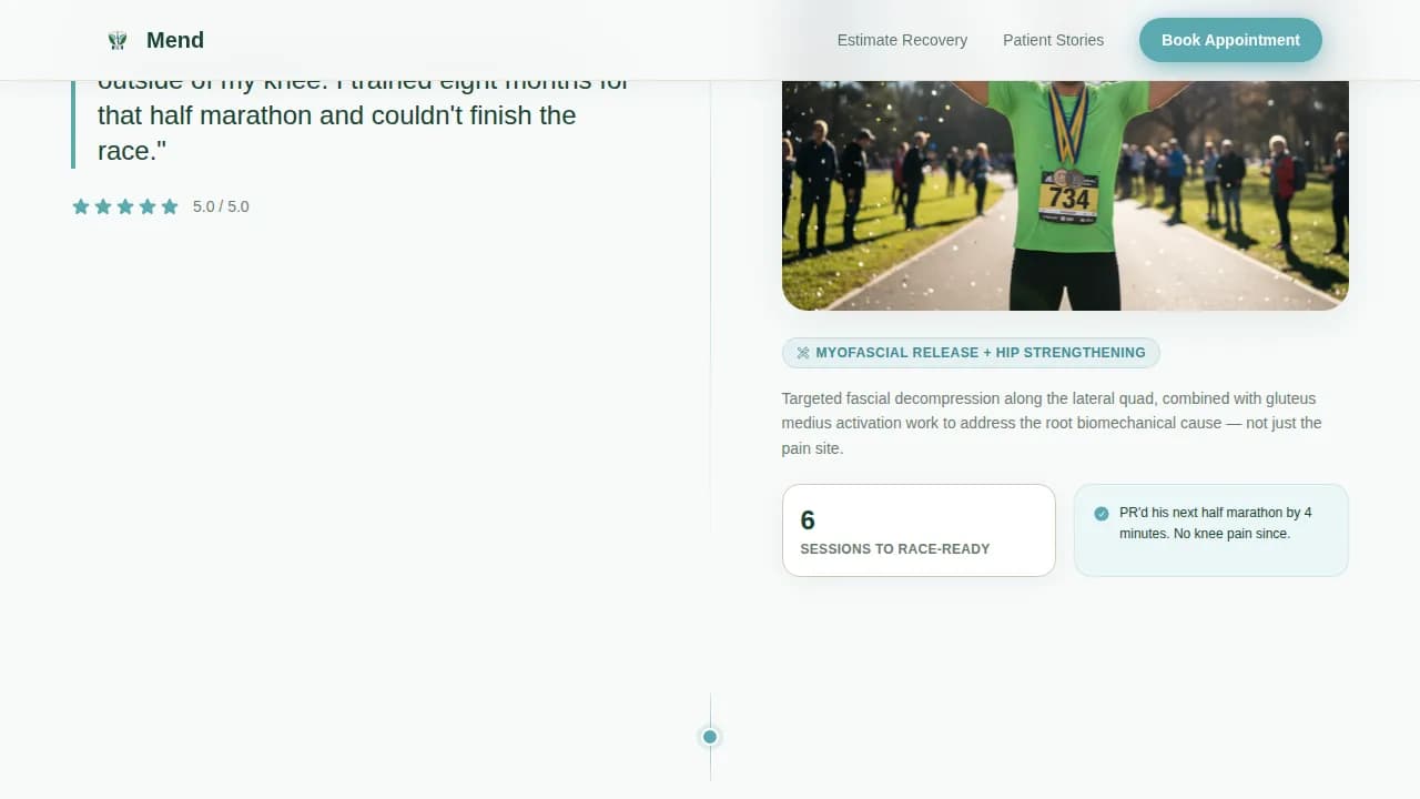 Recover — Smart Physical Therapy Landing Page Template
