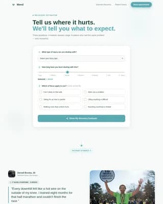 Recover — Smart Physical Therapy Landing Page Template