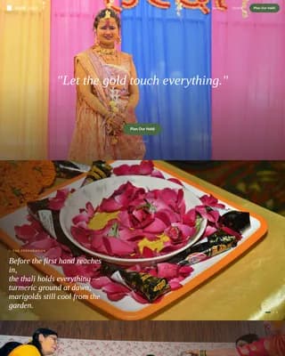 Ritual — Golden Wedding Coordination Landing Page Template