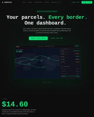 Logistics — Global Shipping Solutions Landing Page Template