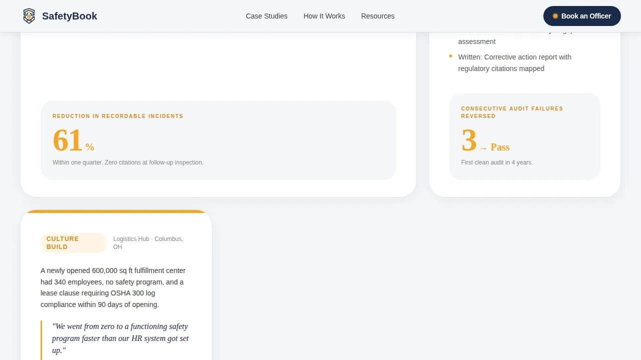 Guardian — Certified Safety Training Landing Page Template