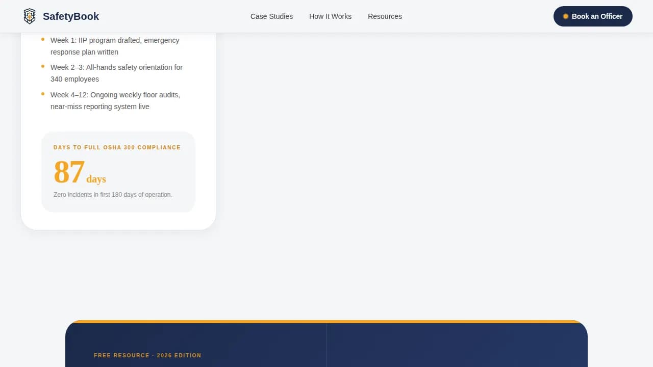 Guardian — Certified Safety Training Landing Page Template