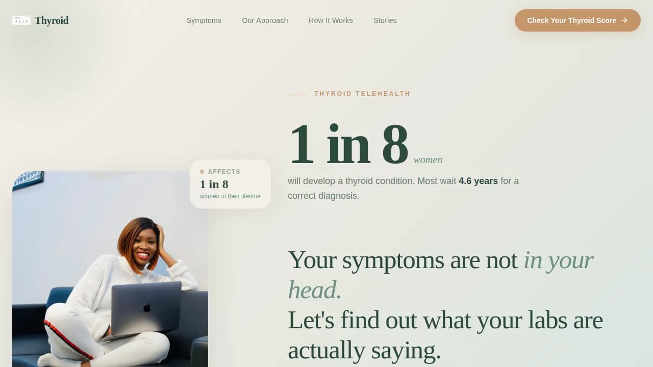 Endocrine — Trusted Telemedicine Diagnostics Landing Page Template
