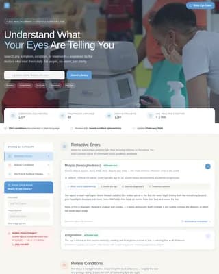 Ophthalmic — Trusted Eye Care Landing Page Template