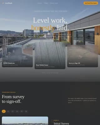 Flat Roof & Membrane Installation Website Template