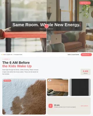 Snap — Energetic Fitness Bands Landing Page Template