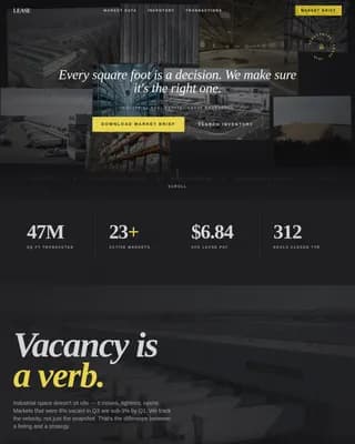 Industrial Architecture Directory Website Template