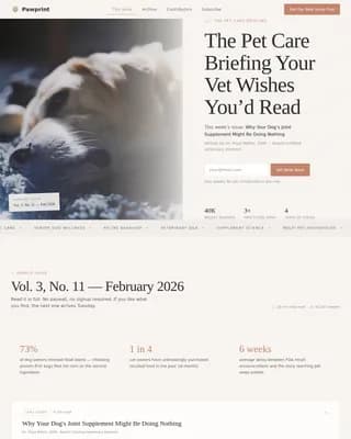 Pawprint — Trusted Pet Wellness Landing Page Template