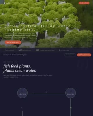 Flow — Sustainable Aquaponic Systems Landing Page Template