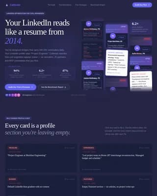 Civil Engineer Profile Pricing Website Template
