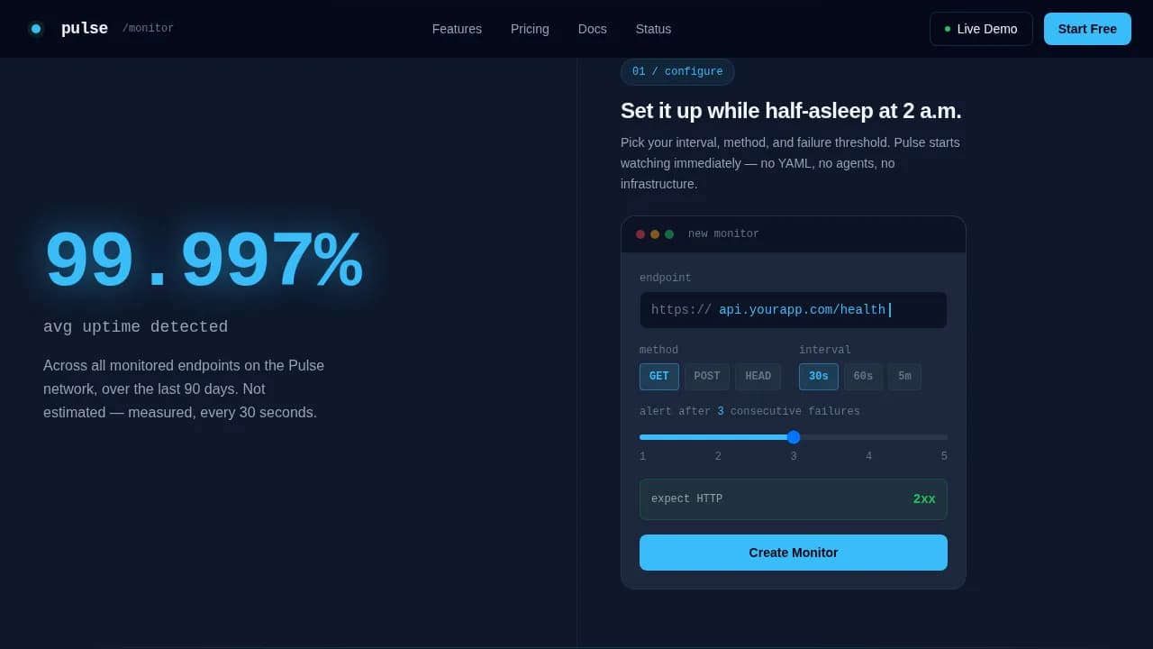 Pulse — Instant System Performance Landing Page Template