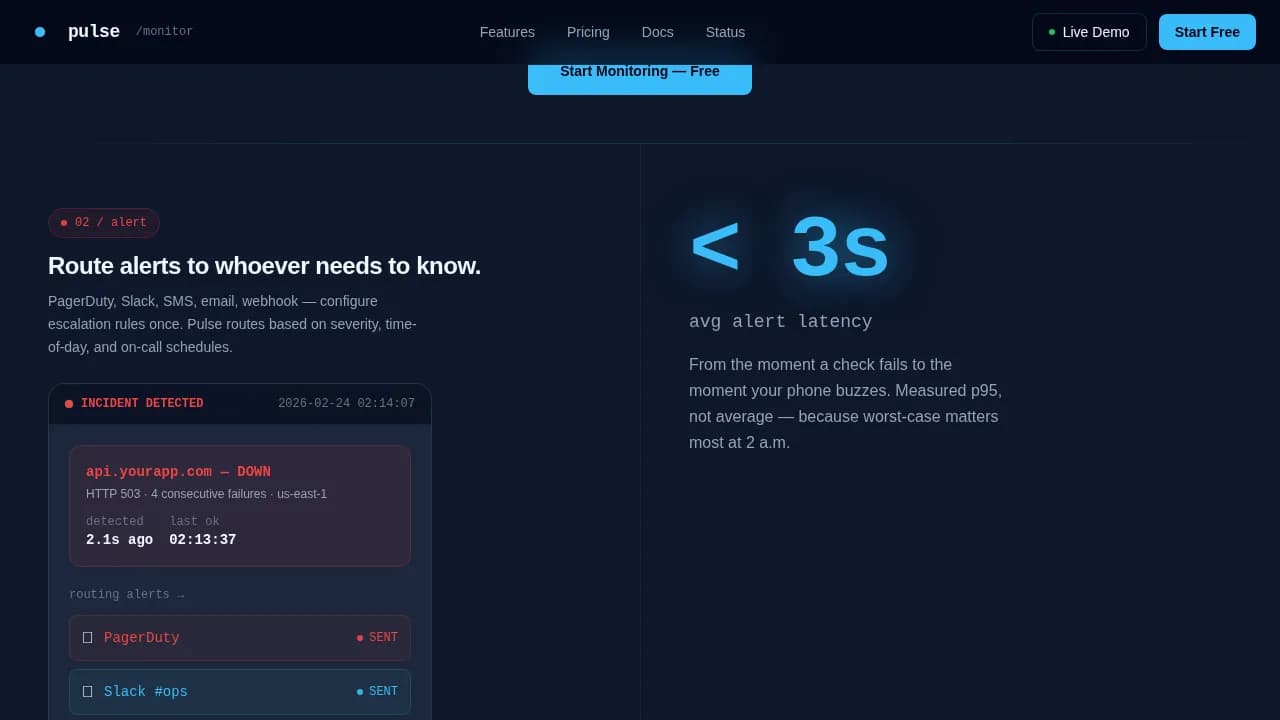 Pulse — Instant System Performance Landing Page Template
