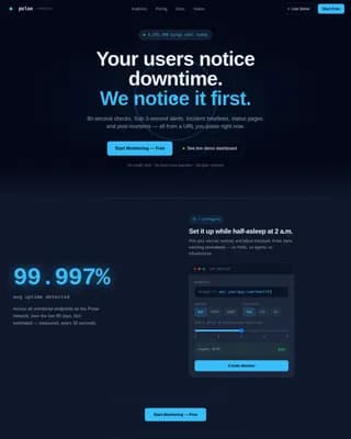 Pulse — Instant System Performance Landing Page Template