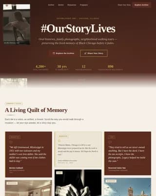 Legacy — Vibrant Cultural Heritage Landing Page Template