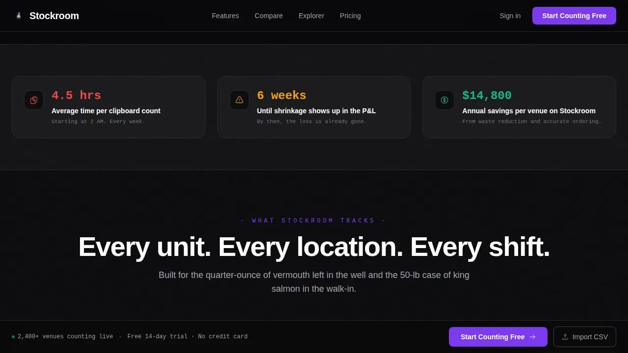 Stockroom — Seamless Supply Chain Landing Page Template