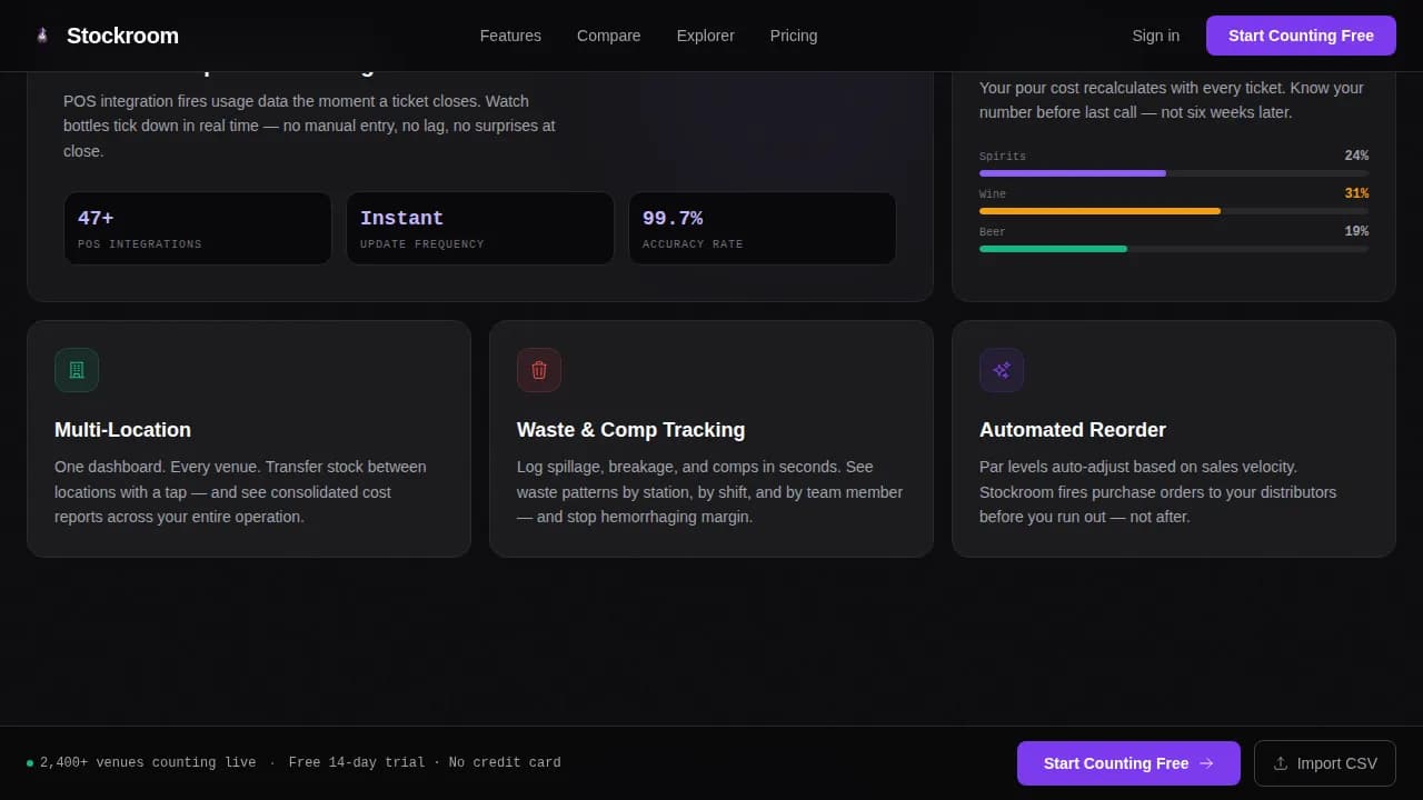 Stockroom — Seamless Supply Chain Landing Page Template