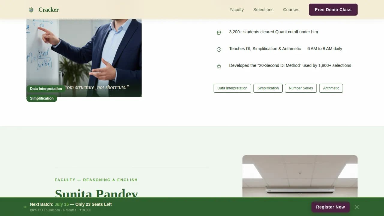 Achieve — Tested Banking Exam Preparation Landing Page Template