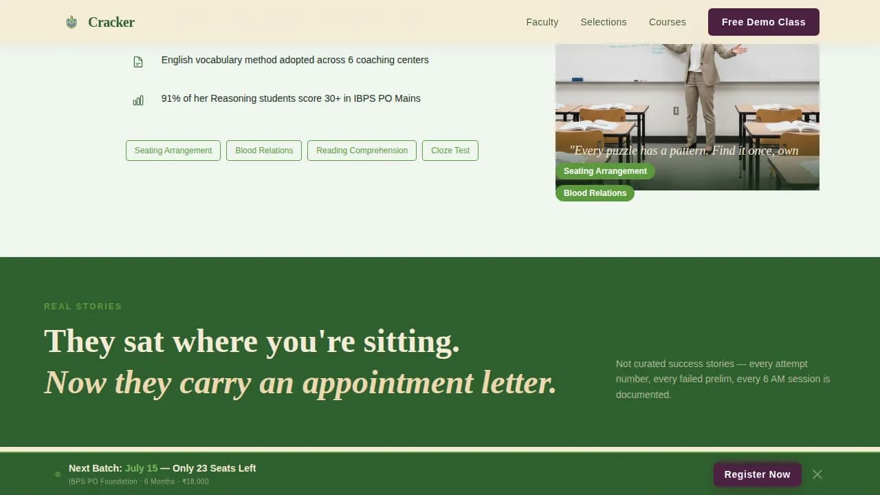 Achieve — Tested Banking Exam Preparation Landing Page Template